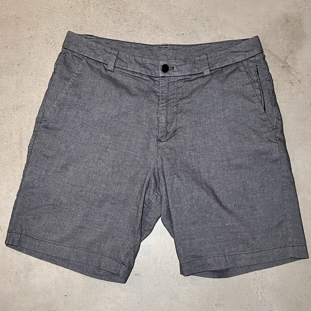 Lululemon The Works Shorts Mens 32 Gray 9” Inseam Chino Stretch Golf
